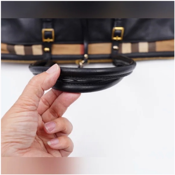 BURBERRY Calfskin House Check Salisbury Tote - Picture 10 of 10